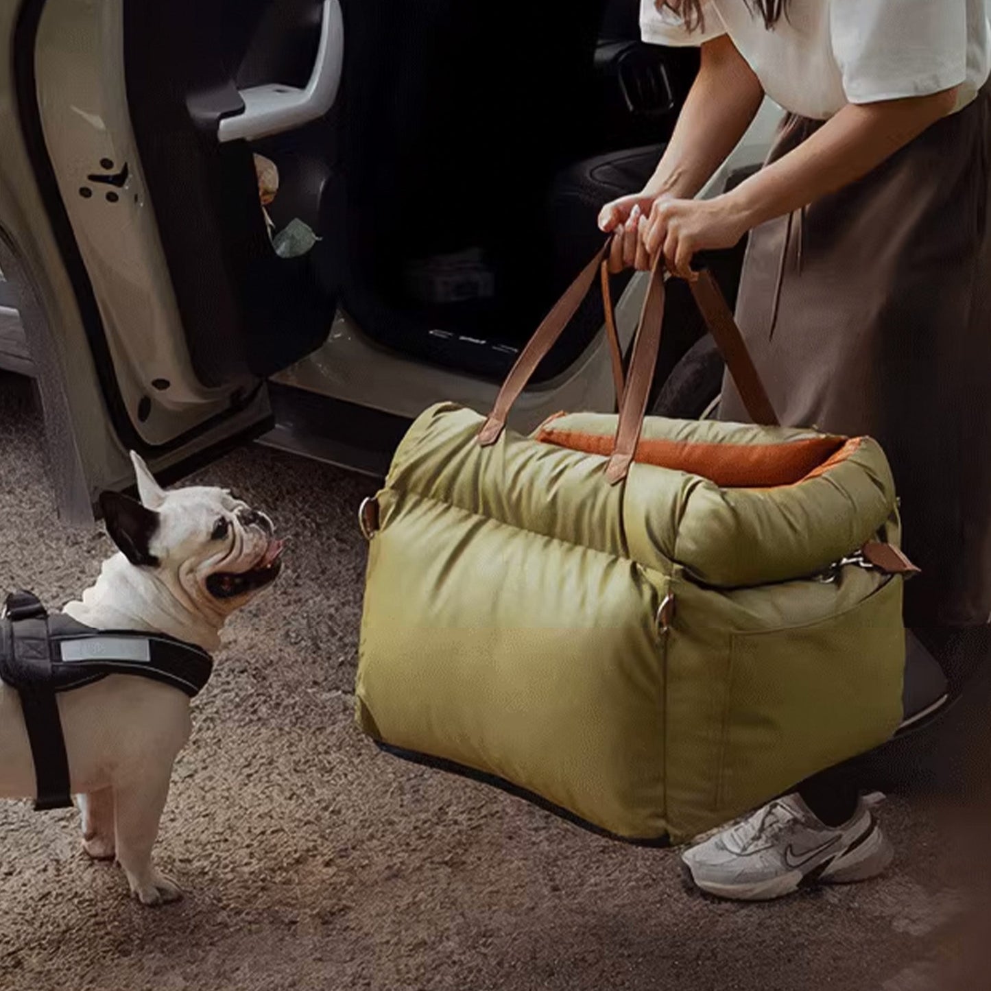 Plush Pet Car Booster Seat