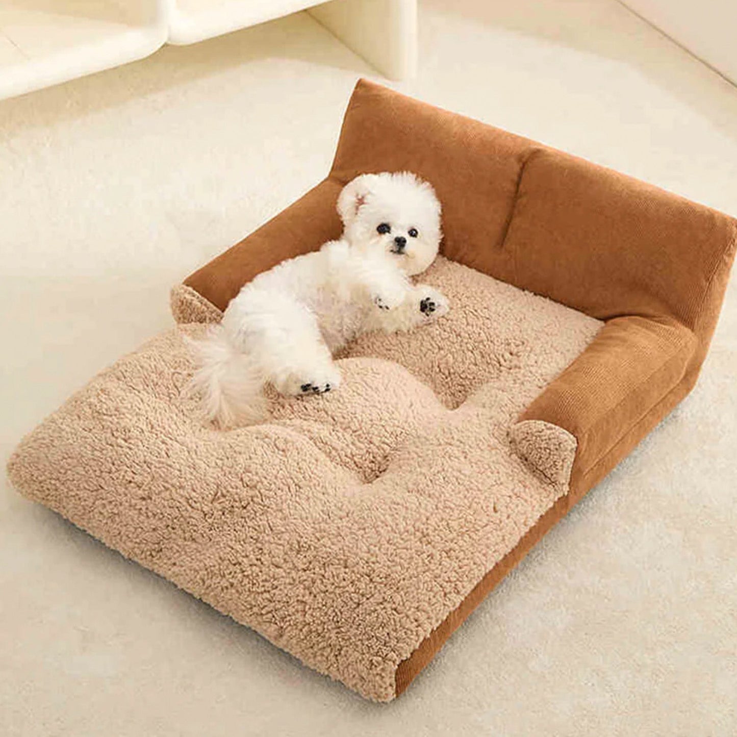 Comfy Pet Couch Bed Soft Orthopedic Washable