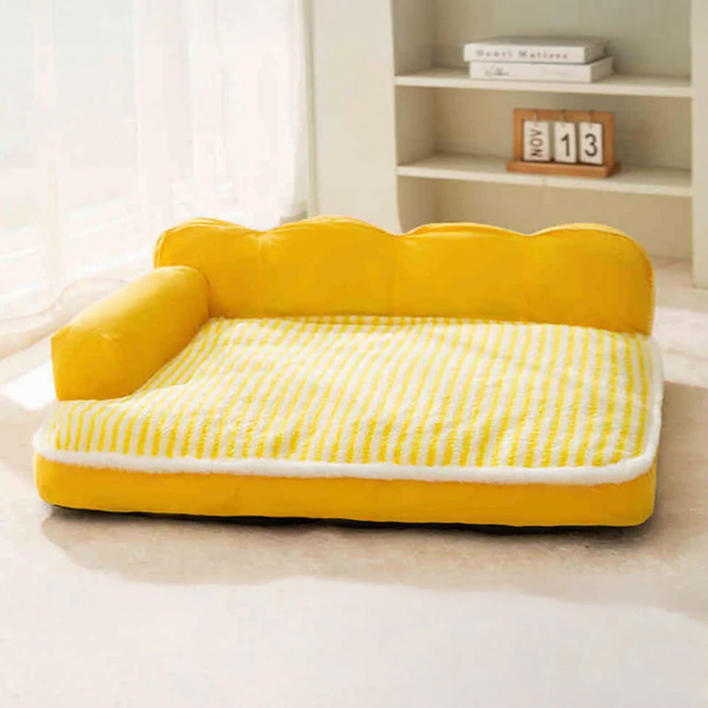 Pet Sofa Bed Large Plush Washable Dog Mattress