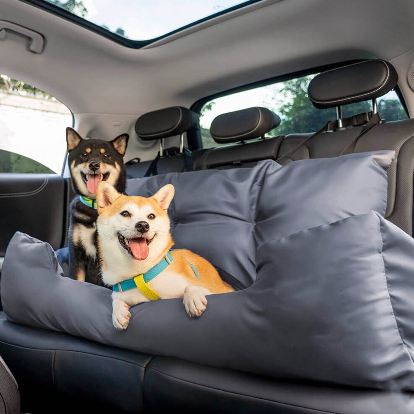 Durable Pet Car Booster Seat - Safe and Cozy