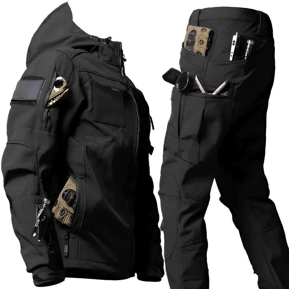 Waterproof Mens Outdoor Cargo Pants Jacket Set