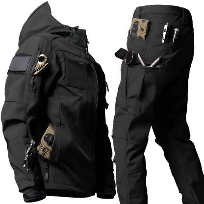 Waterproof Mens Outdoor Cargo Pants Jacket Set