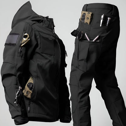 Waterproof Mens Outdoor Cargo Pants Jacket Set