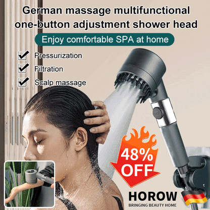 Powerful Turbo Showerhead with Extra Strong Water Flow