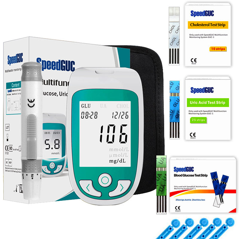 Advanced Health Tracker: Cholesterol, Sugar & Acid Tester - Lusomart
