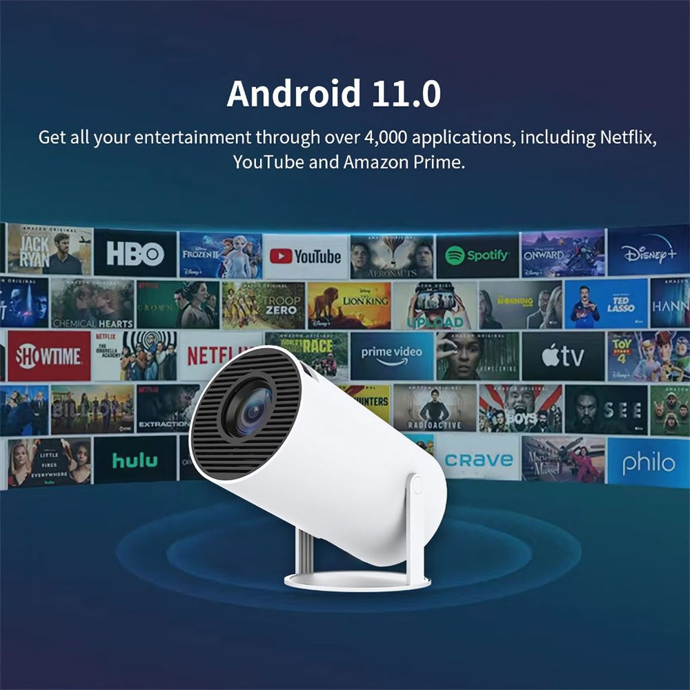 Compact 4K Portable Projector With Auto Focus