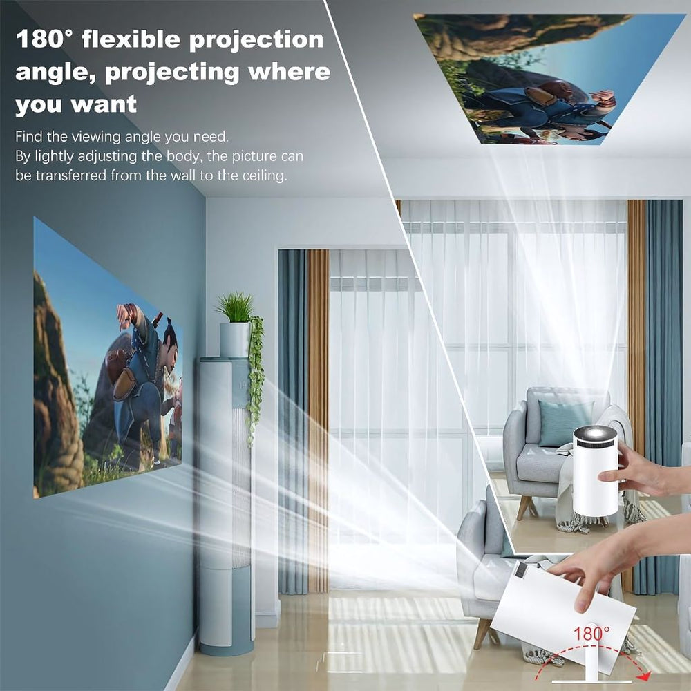 Compact 4K Portable Projector With Auto Focus
