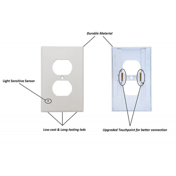 Plug in 4 Pack LED Night Lights for Kids Safety Outlet