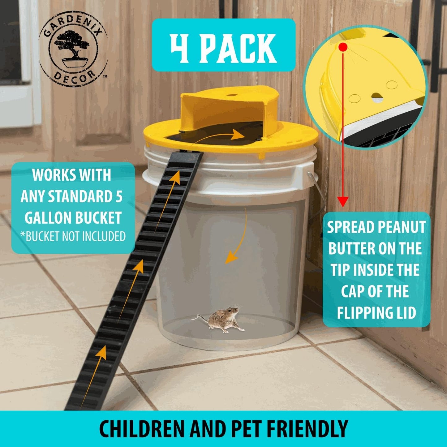 4-pack cup-lid mouse trap 2