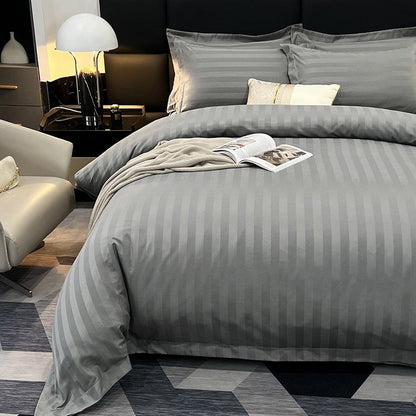 Soft Cotton Striped Bedding Set