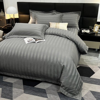 Soft Cotton Striped Bedding Set