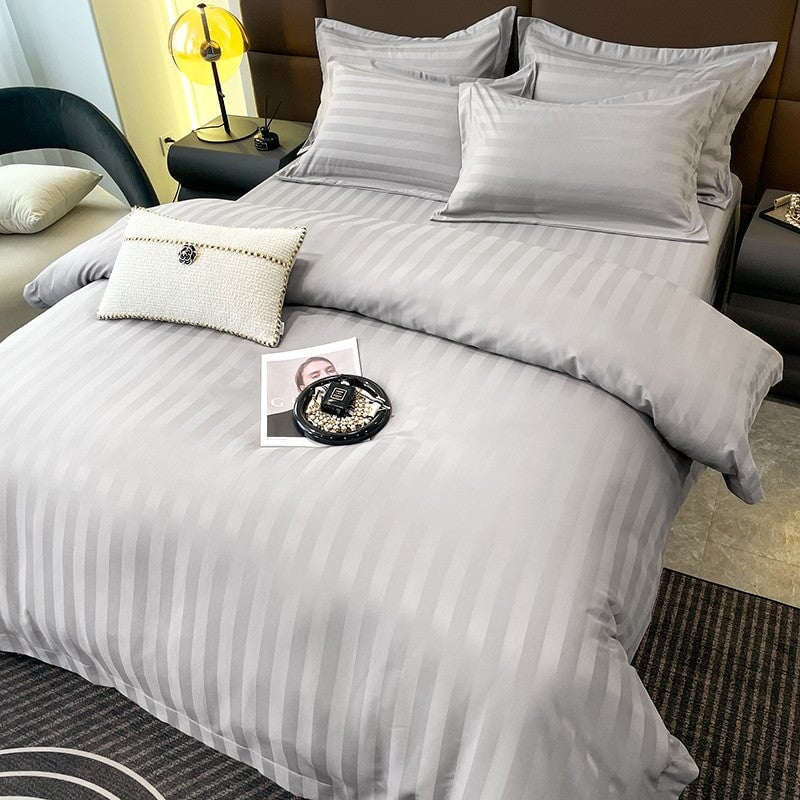 Soft Cotton Striped Bedding Set