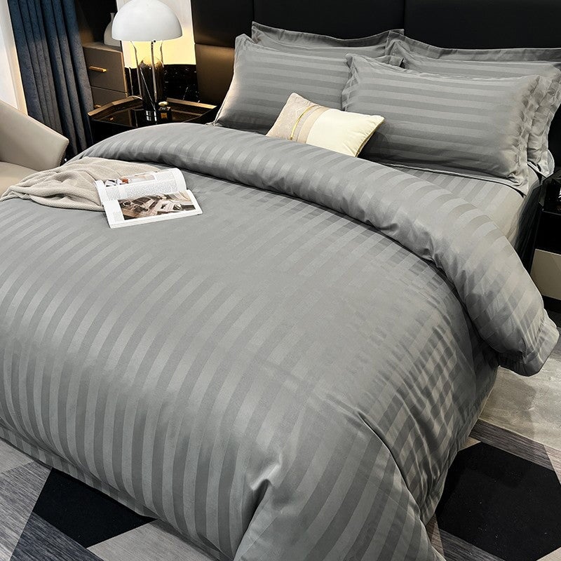 Soft Cotton Striped Bedding Set