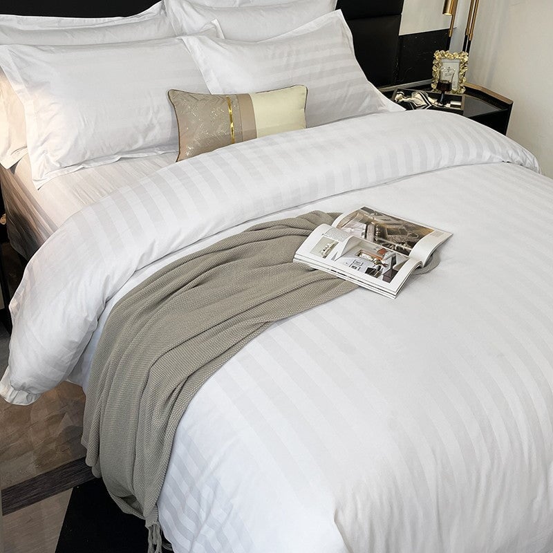 Soft Cotton Striped Bedding Set