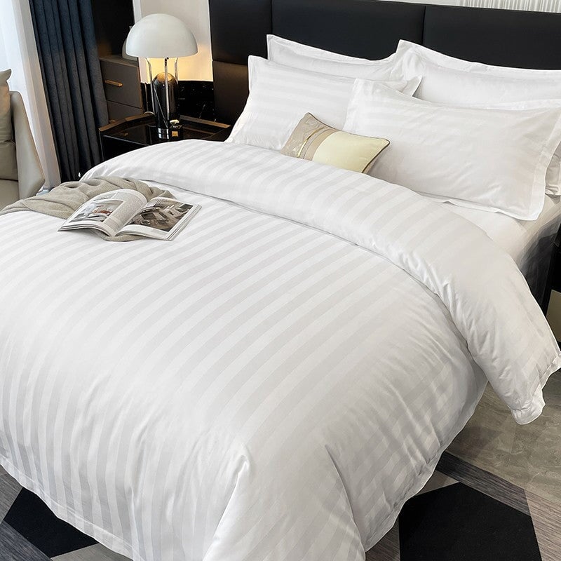 Soft Cotton Striped Bedding Set