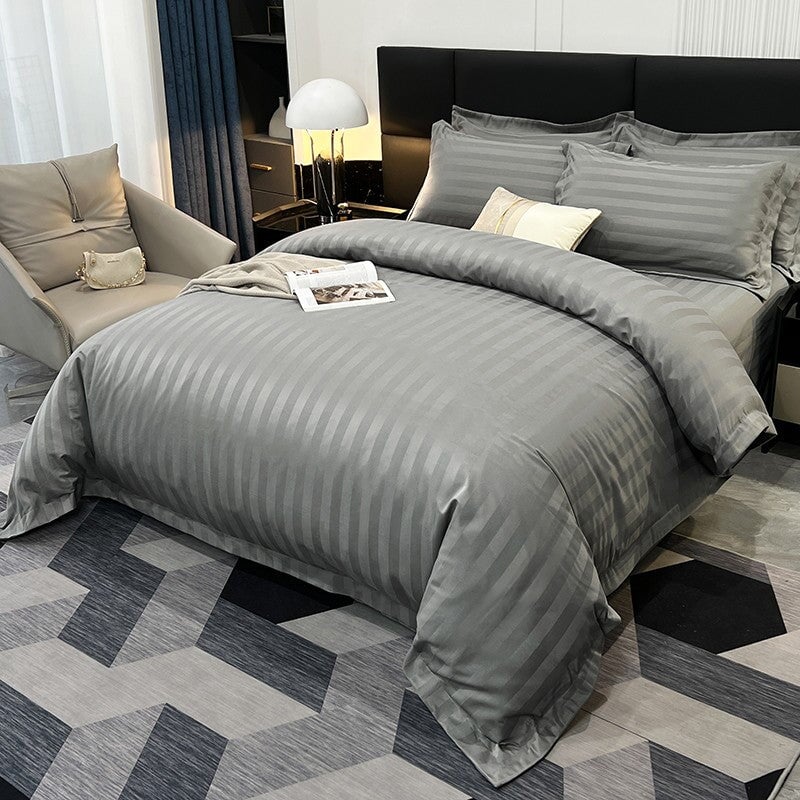 Soft Cotton Striped Bedding Set