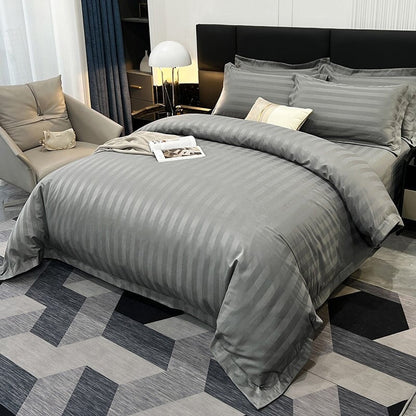 Soft Cotton Striped Bedding Set