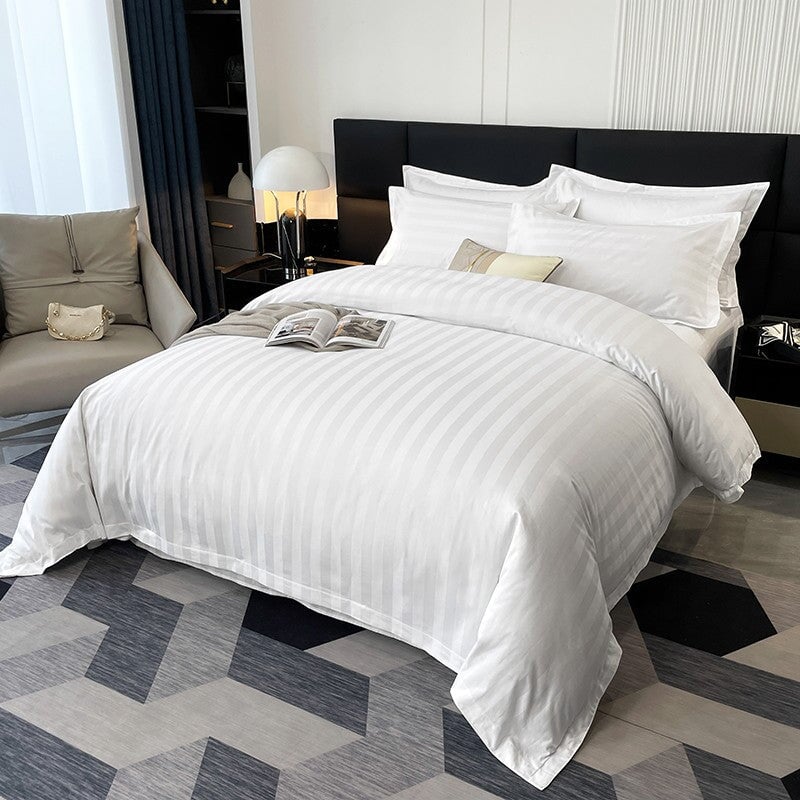 Soft Cotton Striped Bedding Set