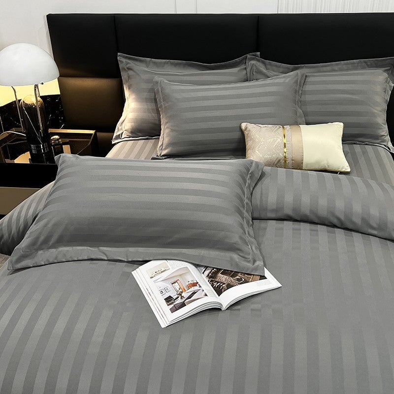 Soft Cotton Striped Bedding Set