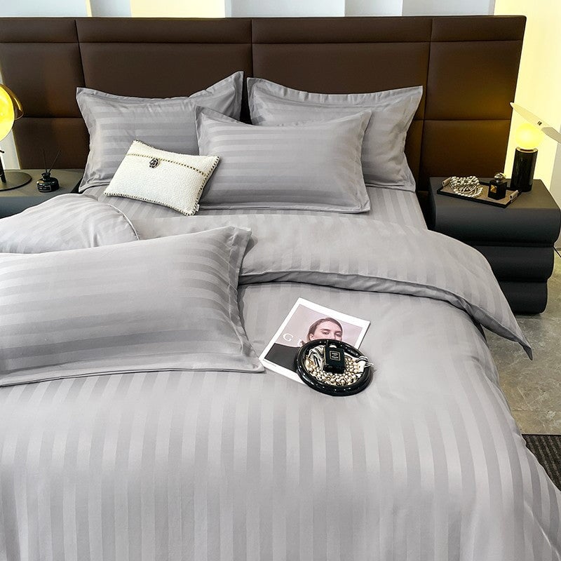 Soft Cotton Striped Bedding Set