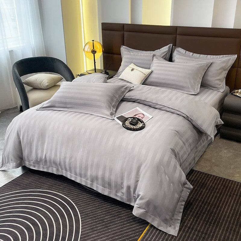 Soft Cotton Striped Bedding Set