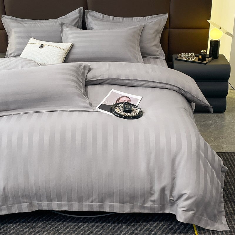 Soft Cotton Striped Bedding Set