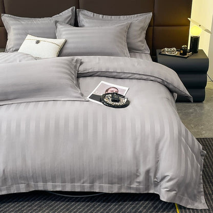 Soft Cotton Striped Bedding Set