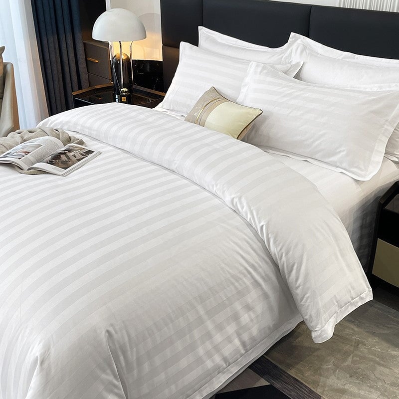 Soft Cotton Striped Bedding Set