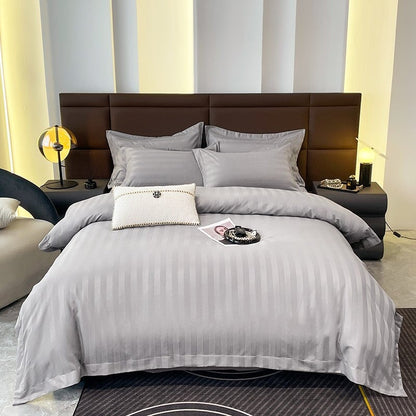 Soft Cotton Striped Bedding Set
