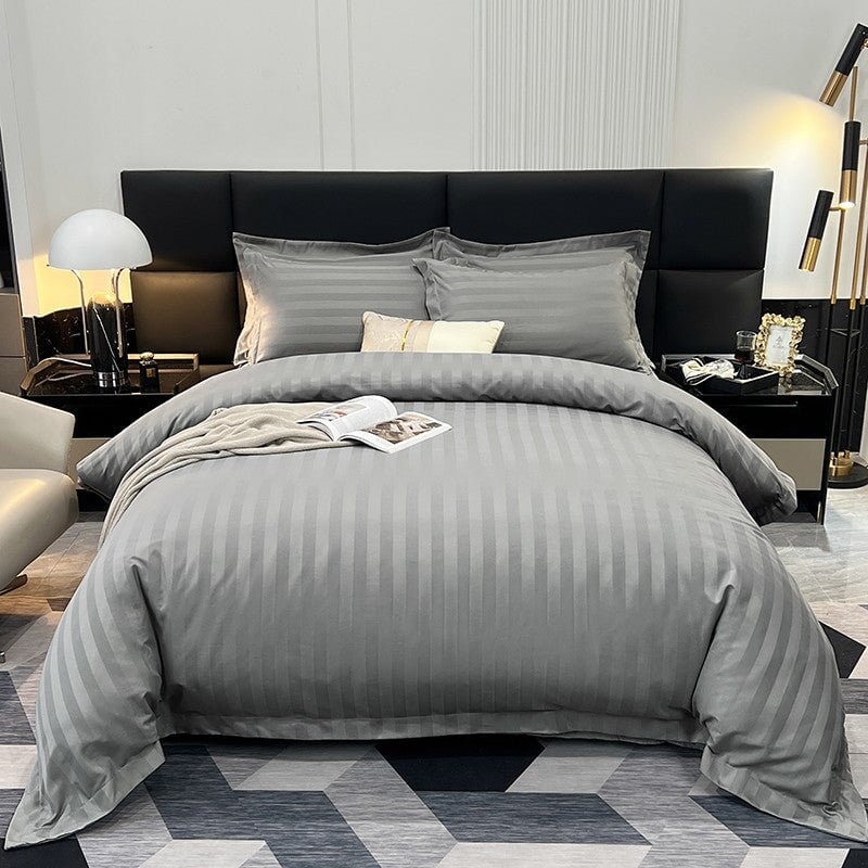 Soft Cotton Striped Bedding Set