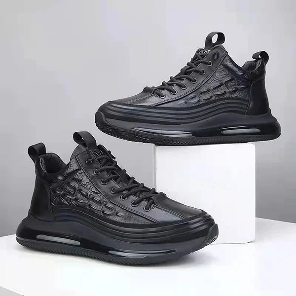 Comfortable Leather Support Sneakers for Men - Lusomart