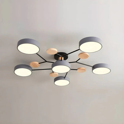Circular Metal LED Pendant Light For Home