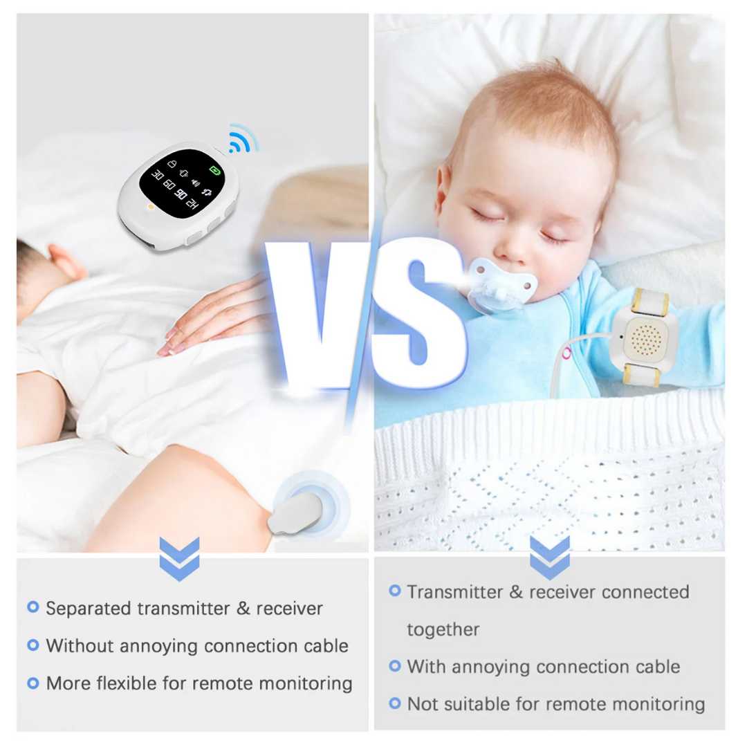 Wireless Bedwetting Alert System With Remote Monitor