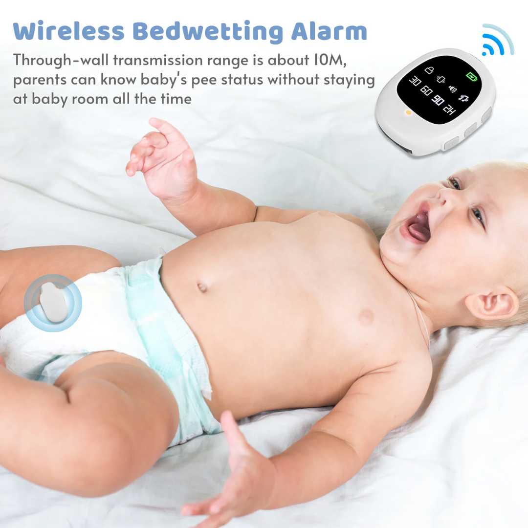 Wireless Bedwetting Alert System With Remote Monitor