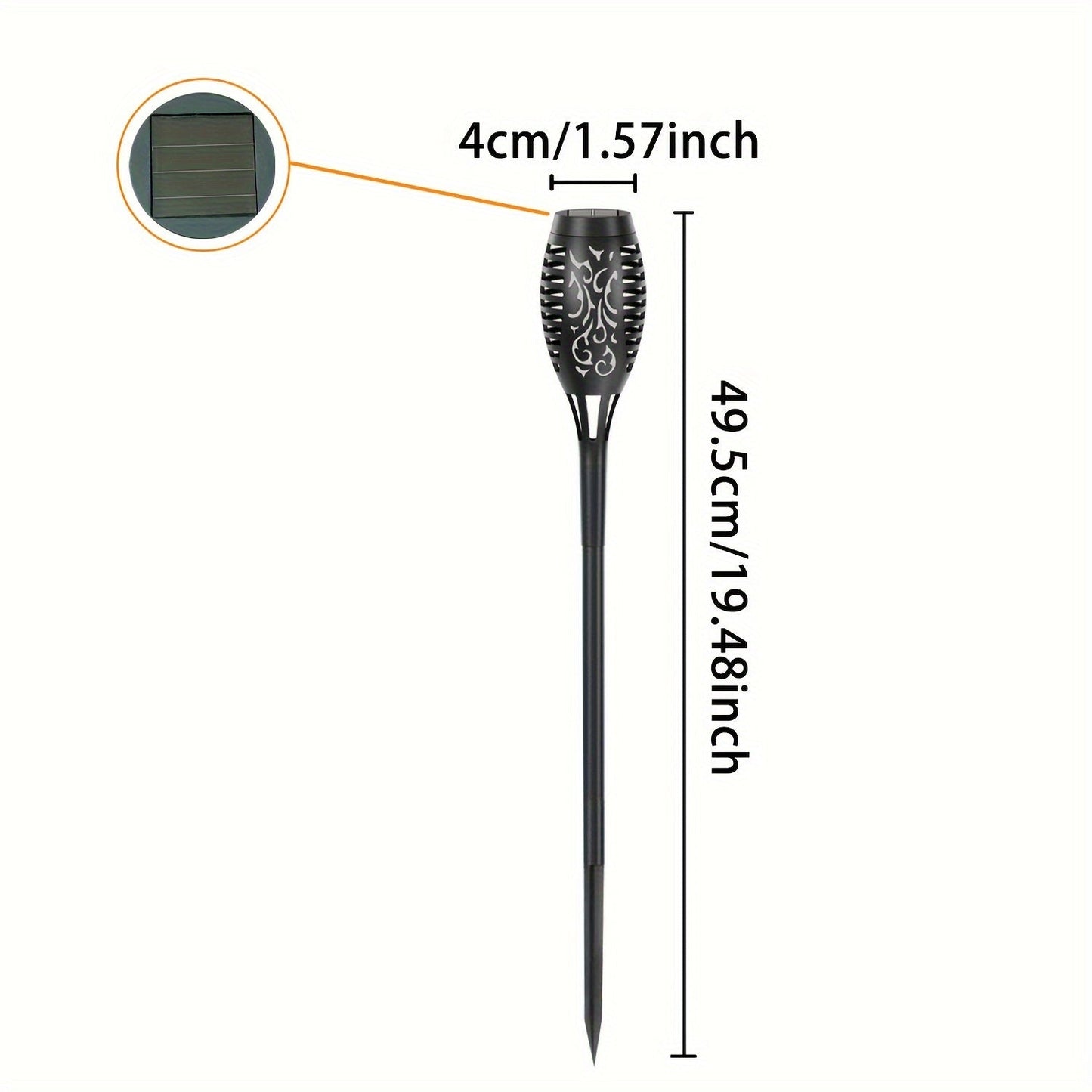 Warm Ambient Outdoor Solar Pathway Lights