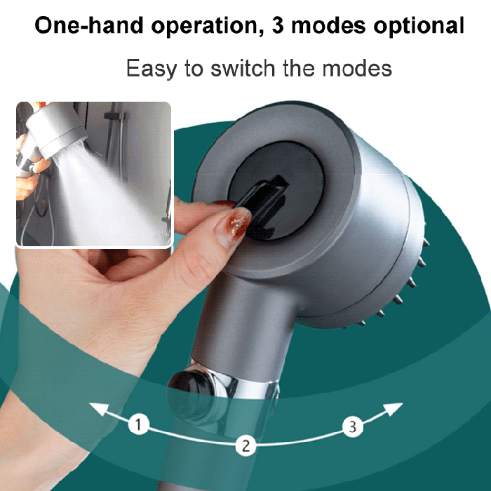 Powerful Turbo Showerhead with Extra Strong Water Flow