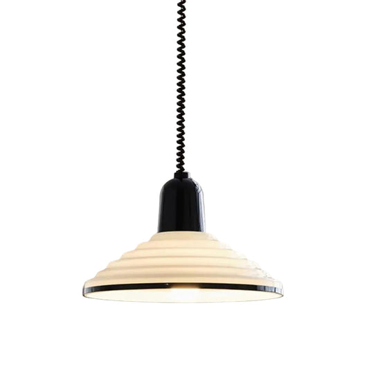 Modern Ribbed Glass Hanging Light - Lusomart