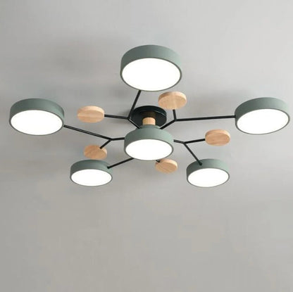 Circular Metal LED Pendant Light For Home