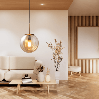 Elegant Clear Hanging Light Fixture