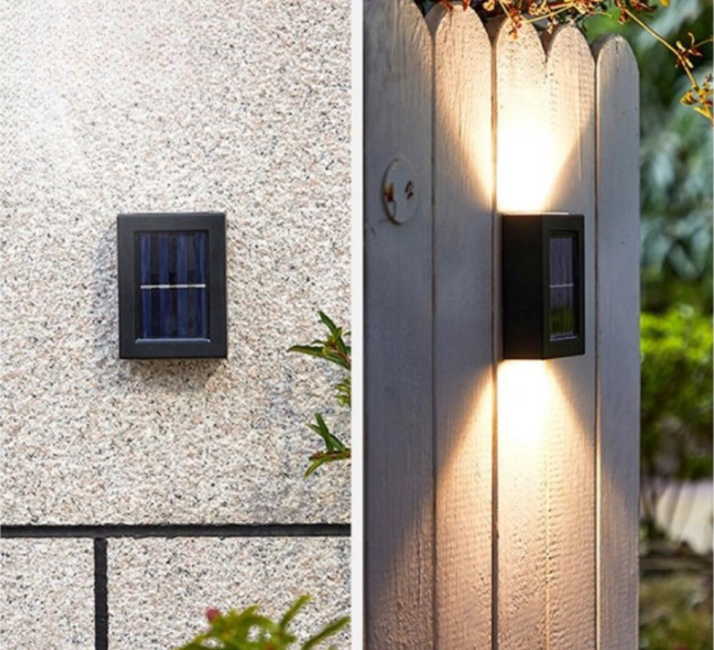 Solar Powered Outdoor Wall Lights - Waterproof and Energy Saving