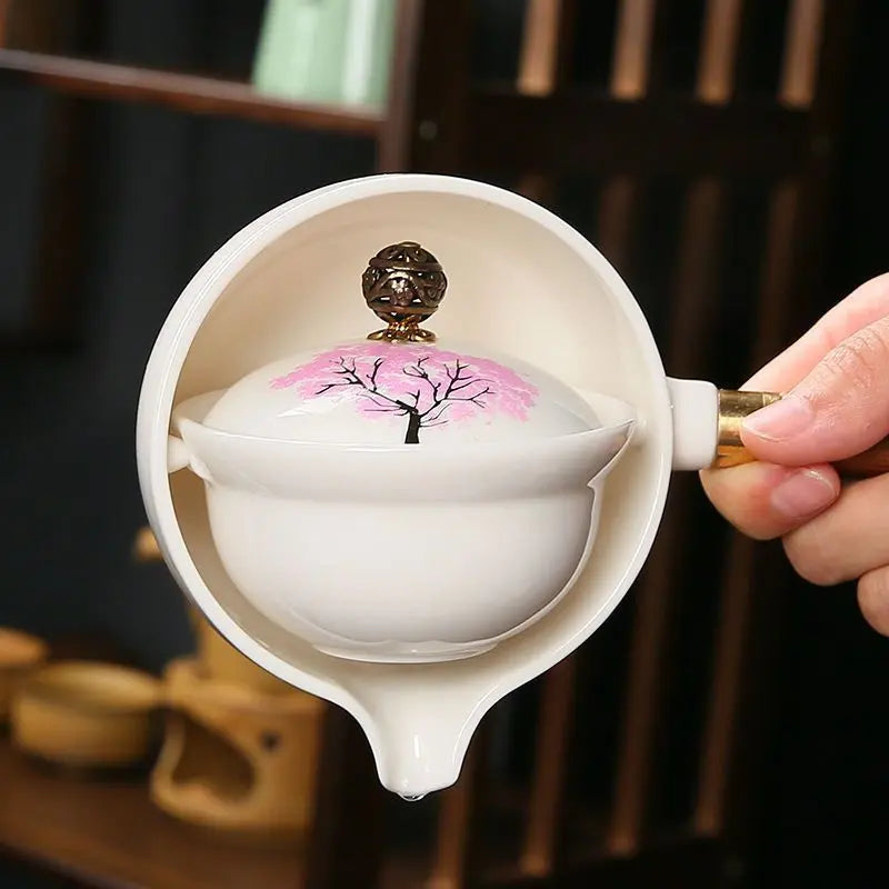 Cherry Blossom - Rotating Infuser Teapot Inovessa