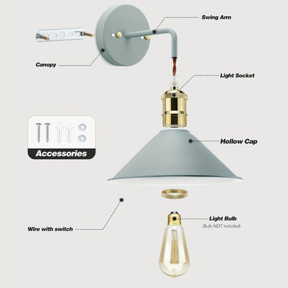 Rustic Bronze Wall Sconce | Vintage Metal Light Fixture