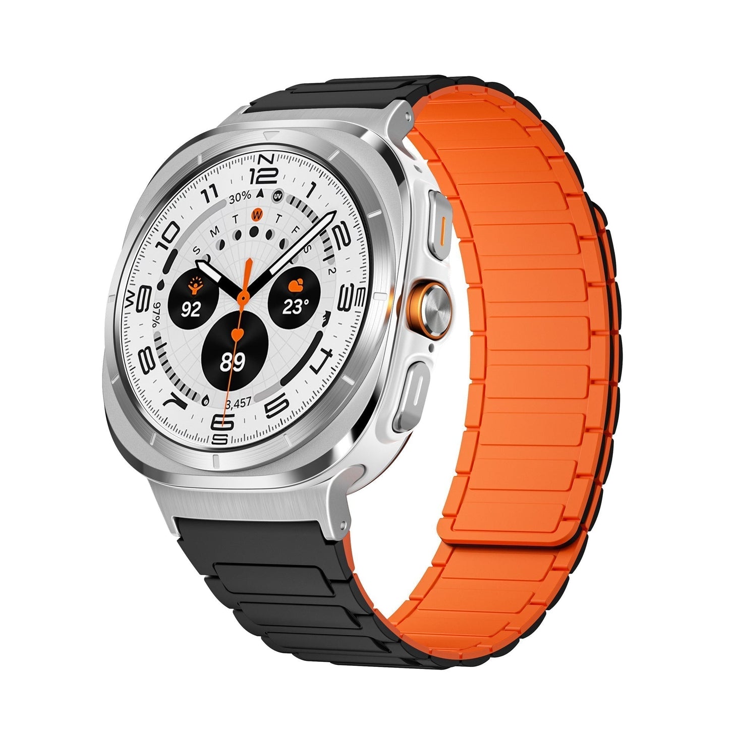 Flexible Magnetic Silicone Strap for Samsung Watch 7 Ultra - Lusomart