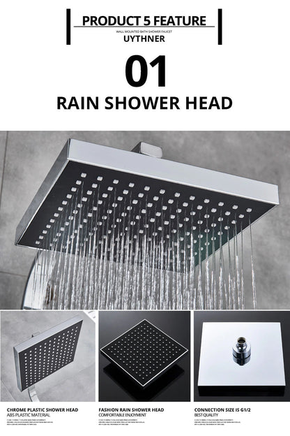 Luxury Rain Shower Head With Handheld Sprayer Easy Fit