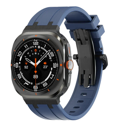 Stylish Butterfly Clasp Silicone Strap For Samsung Galaxy Watch