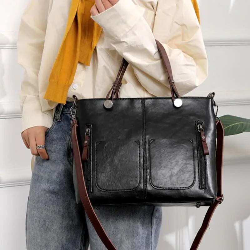 Authentic Leather Nordic Crossbody Bag Handcrafted