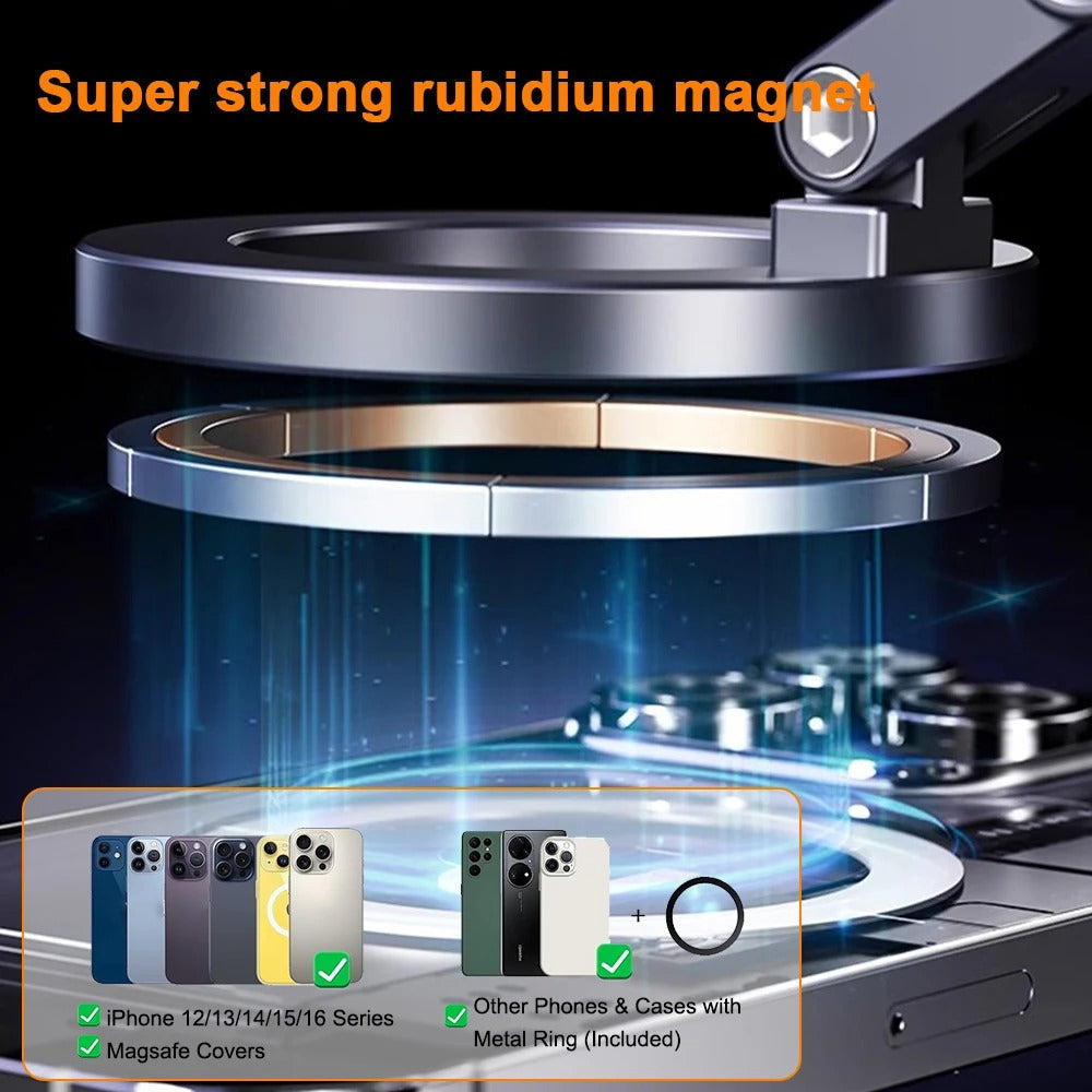 Strong Magnetic Car Phone Mount With Adhesive Base