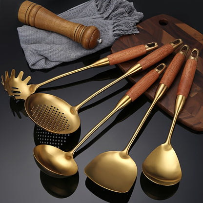Luxury Silver and Gold Plated Kitchen Tools Set