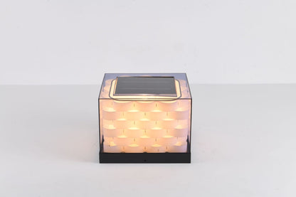 Stylish Woven Garden Solar Lamp