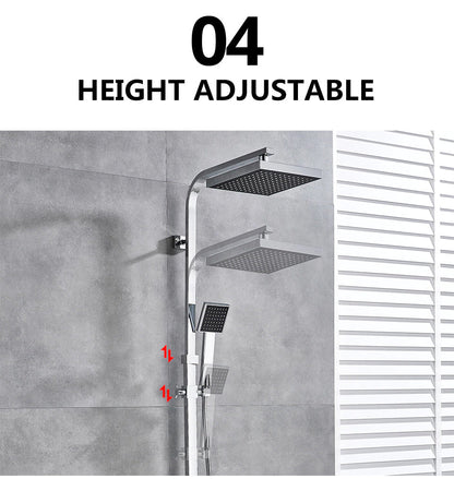 Luxury Rain Shower Head With Handheld Sprayer Easy Fit
